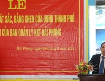 Award from Chairman of Haiphong People's Committee and Haiphong Economic Zone Authortity