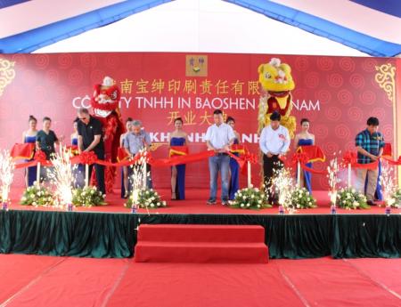 Khánh thành nhà máy In BaoShen Việt Nam tại KCN Tràng Duệ